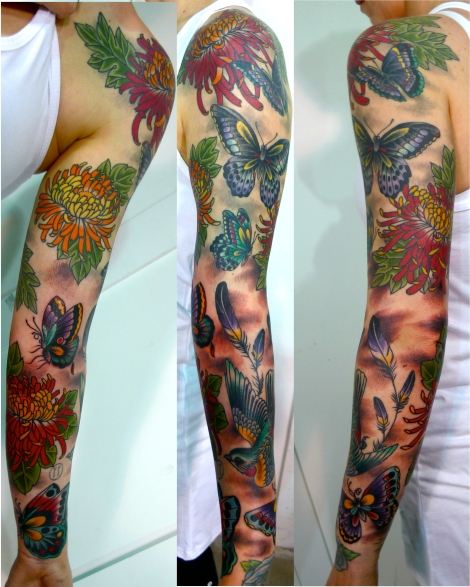  tattoo into a full sleeve That was the case with Lauren who traveled 
